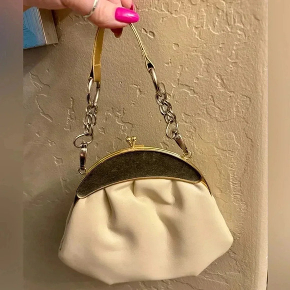 Vintage 80’s Chain Purse Wristlet Shoulder Bag 90’s Kitsch - Picture 9 of 11